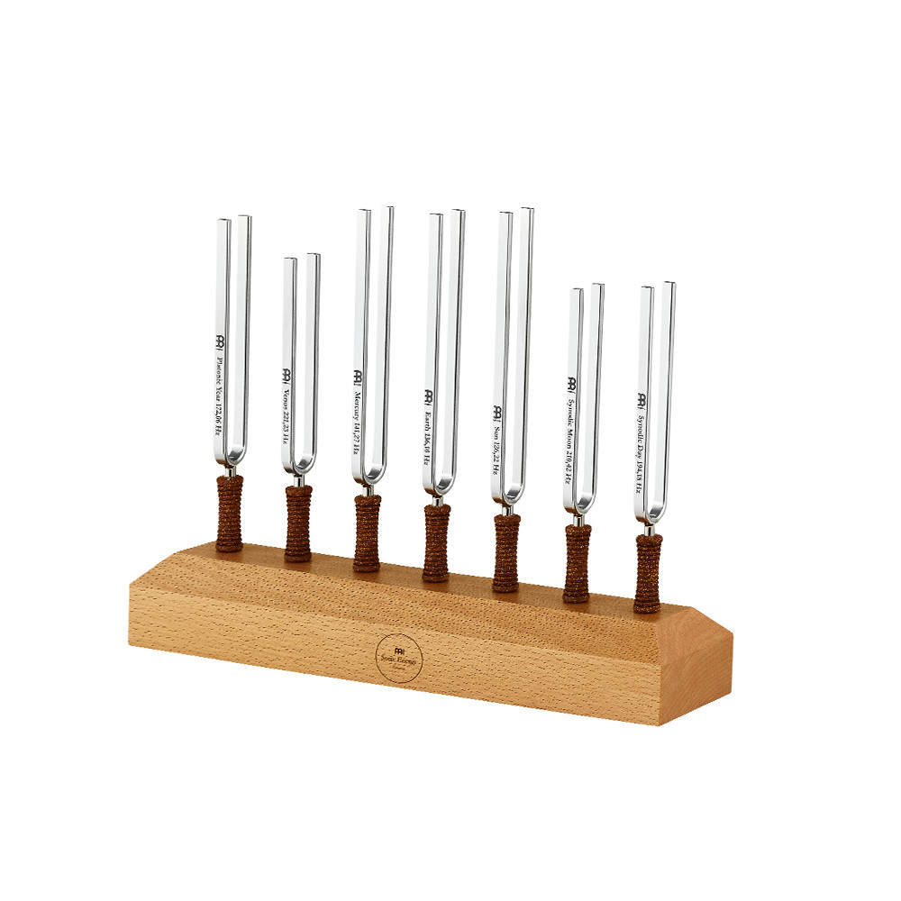 Planetary Tuned Tuning Forks - Chakra Set - Content: 7 Tuning Forks, inlcuding Stand